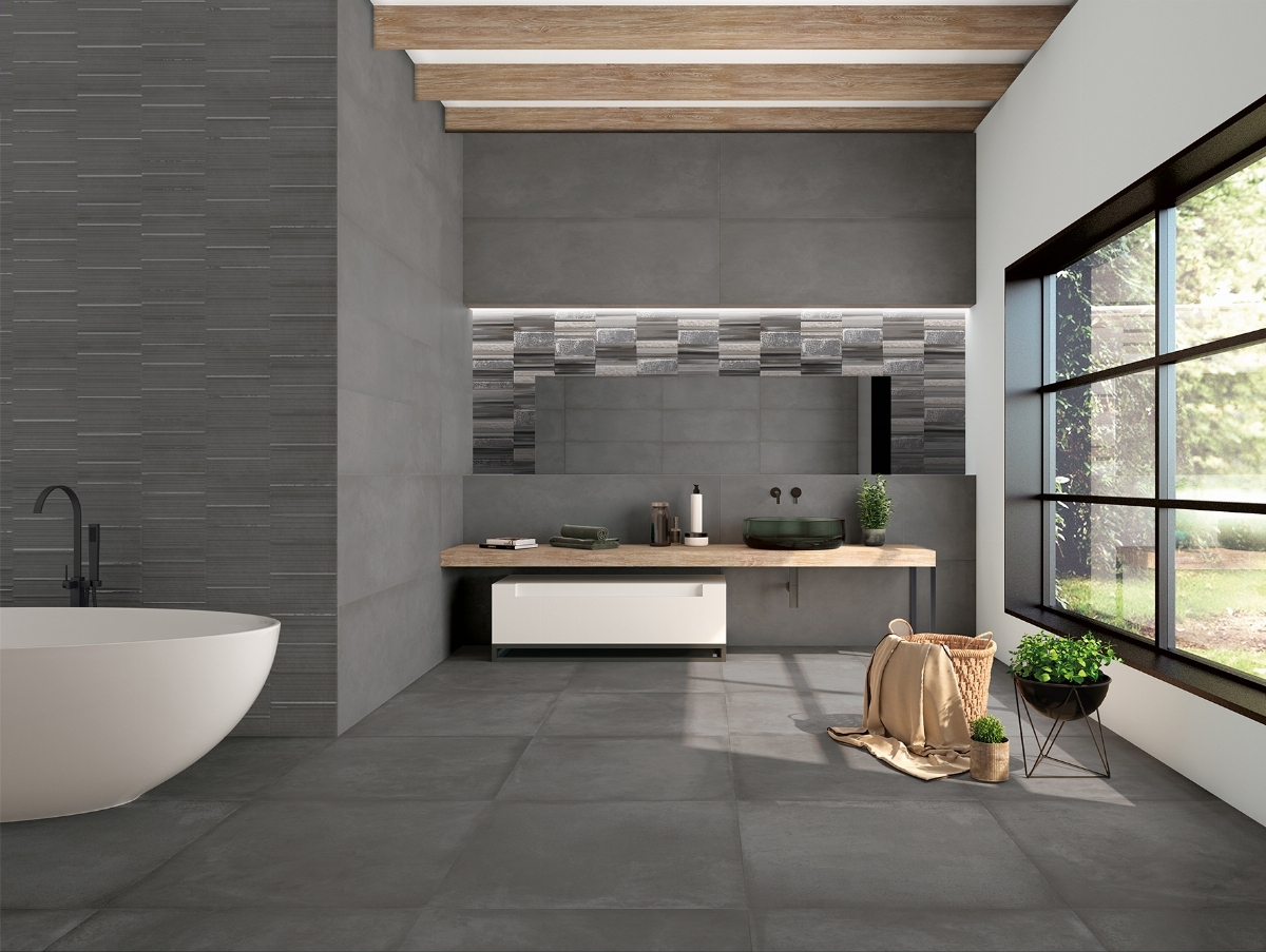 Baño contemporáneo Cromat-One Carbon