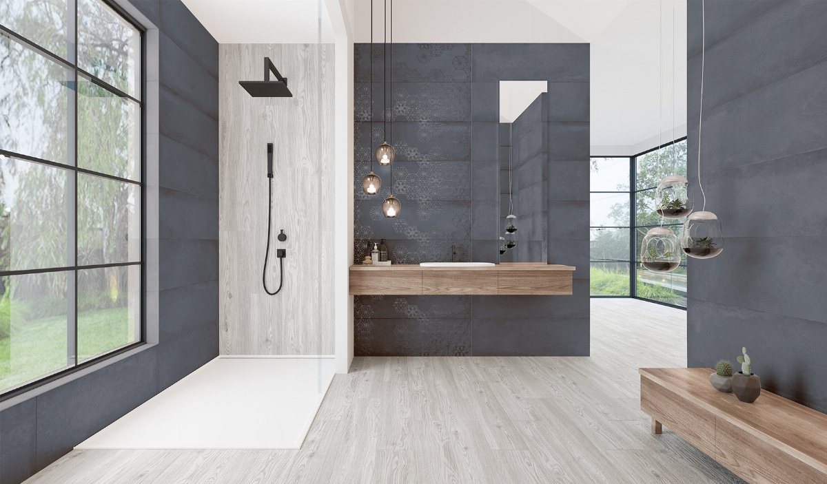 Industrial Bathroom Cromat-One Navy Debod