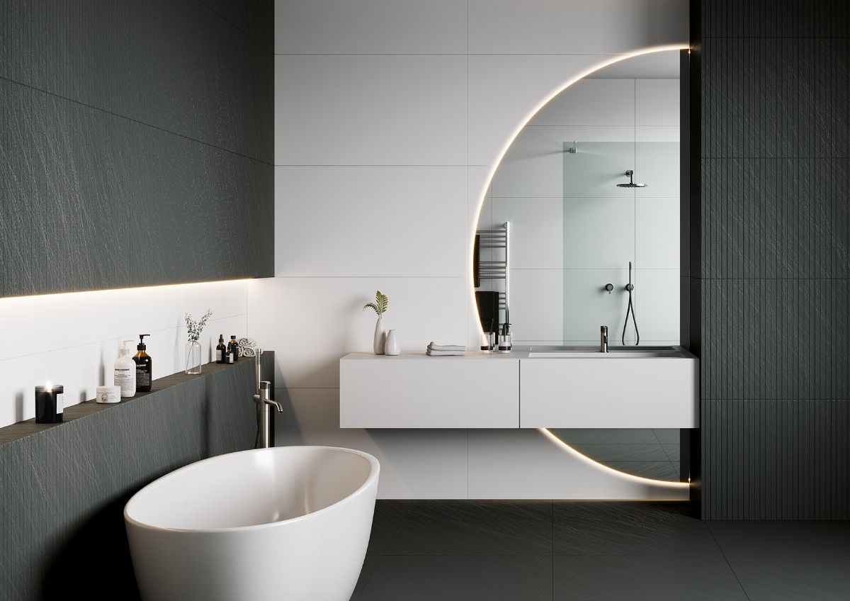 Baño contemporáneo Hikari 60x120