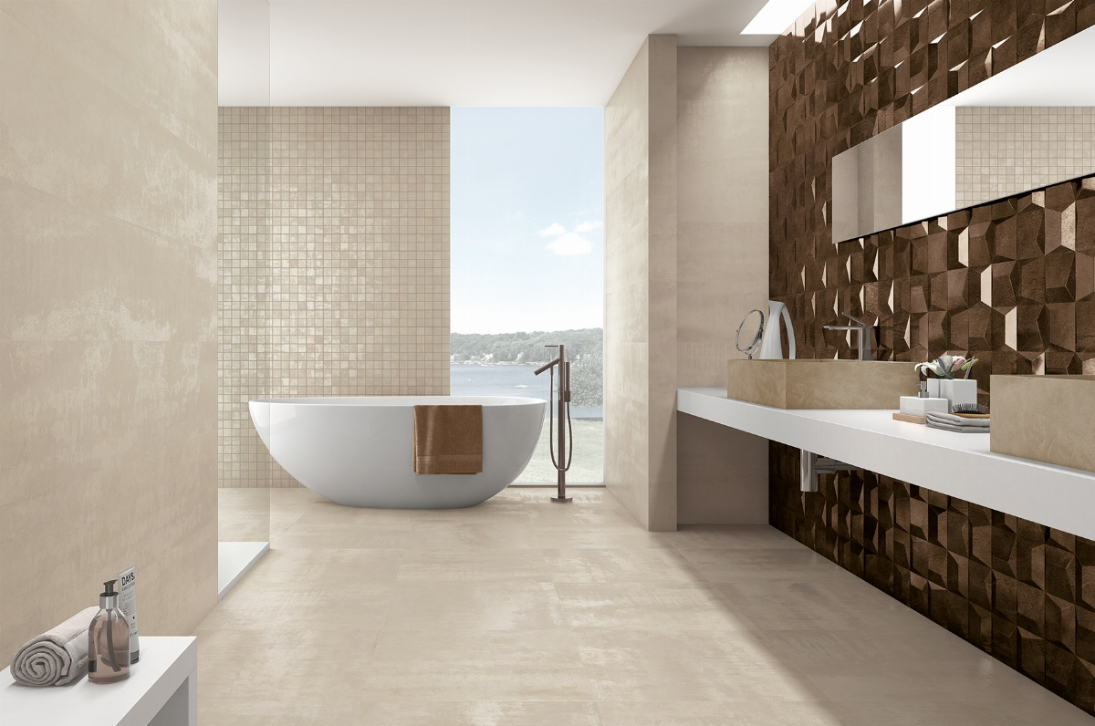 Industrielles Badezimmer Ionic Sand