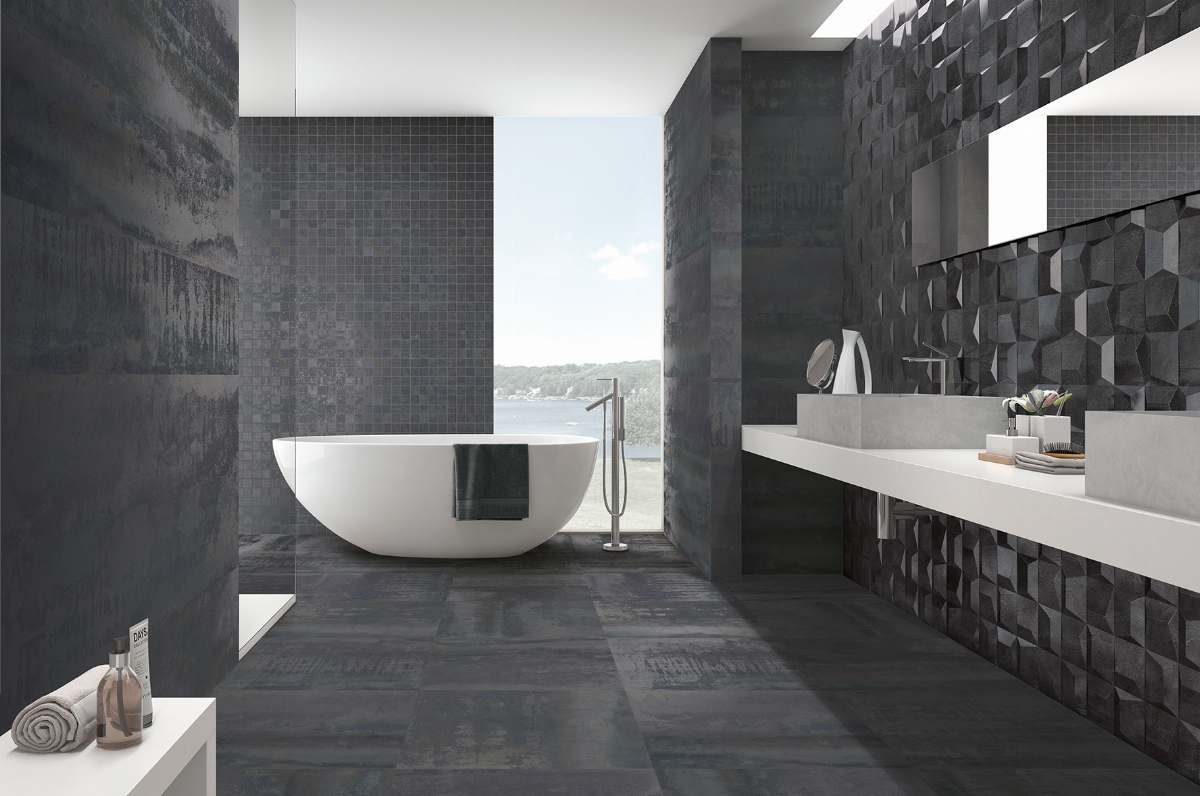 Industrielles Badezimmer Ionic Steel