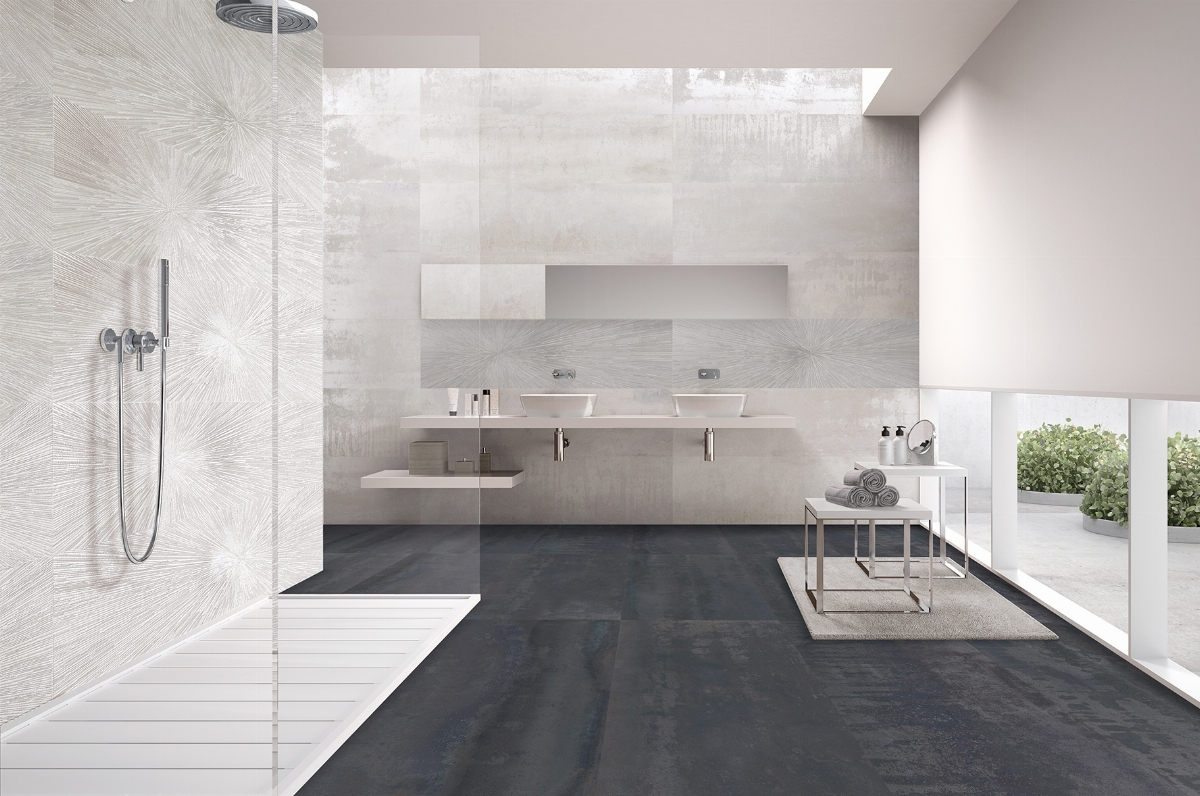 Contemporary bathroom Ionic white