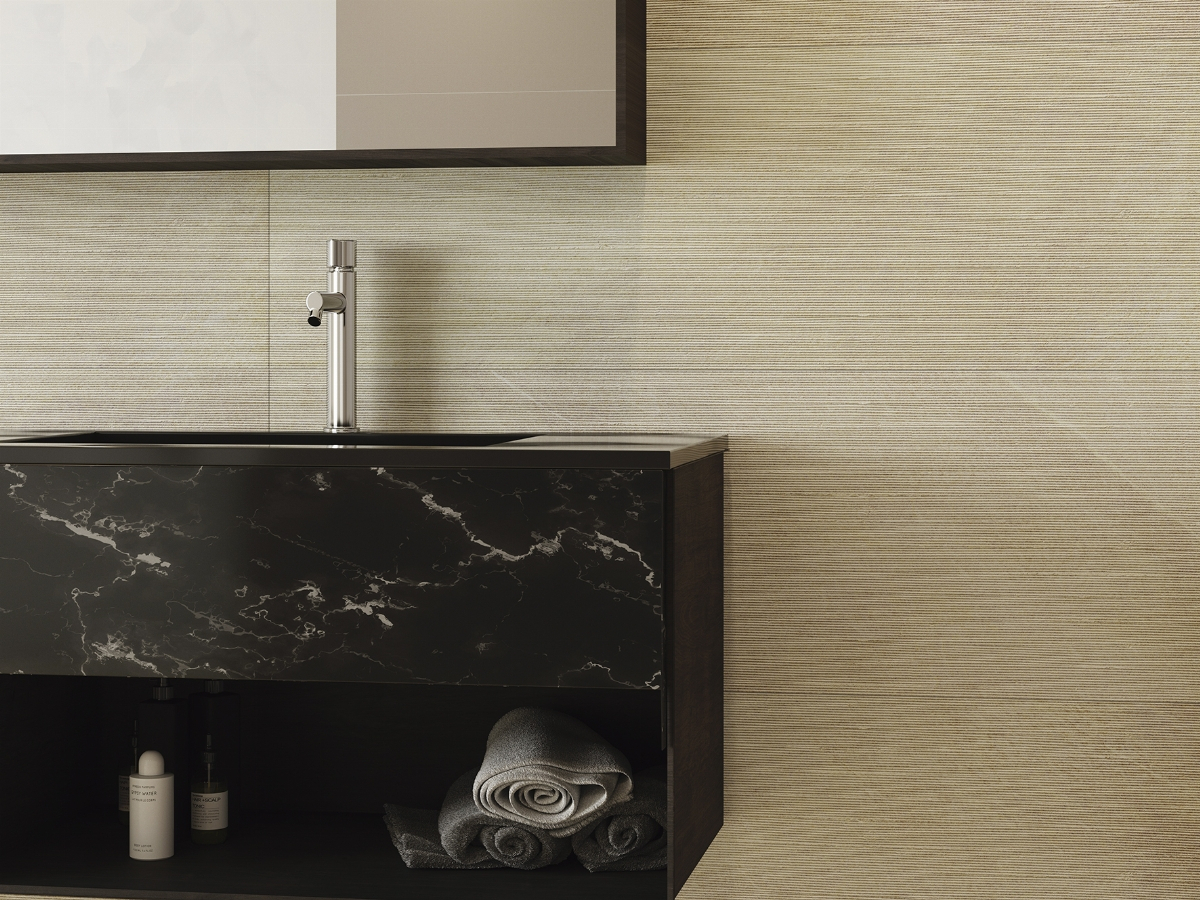 Detail of a contemporary Khan bathroom