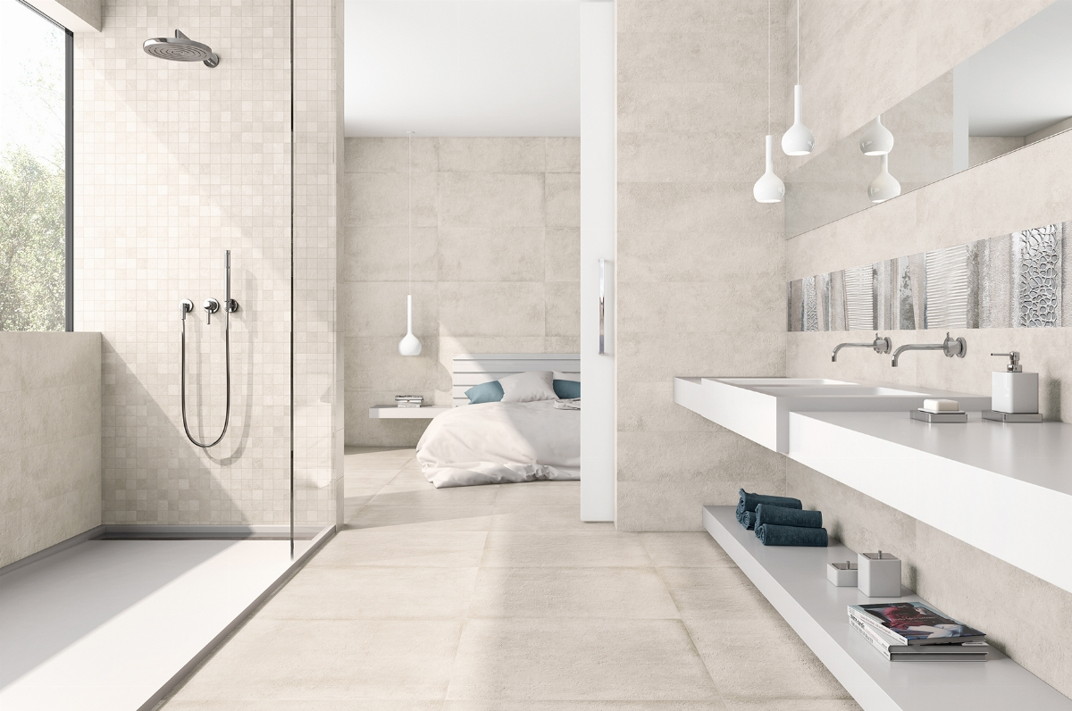 Salle de bains nordique blanche Materika