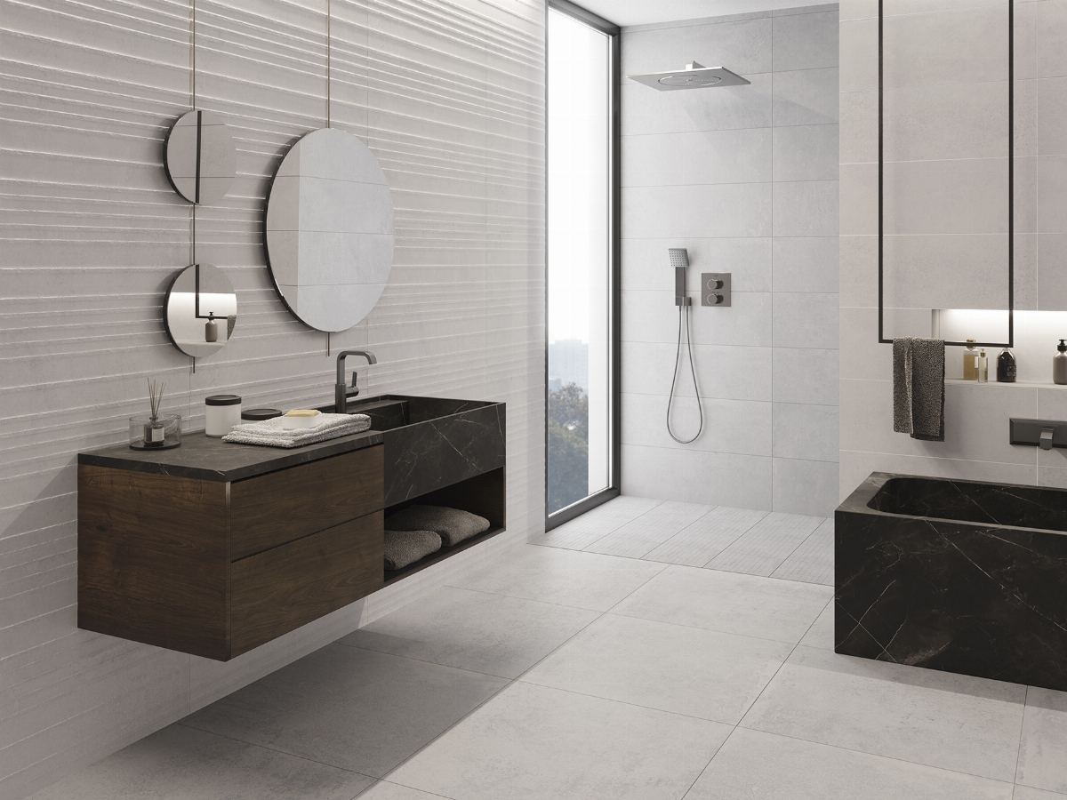 Salle de bains contemporaine Neo Gris