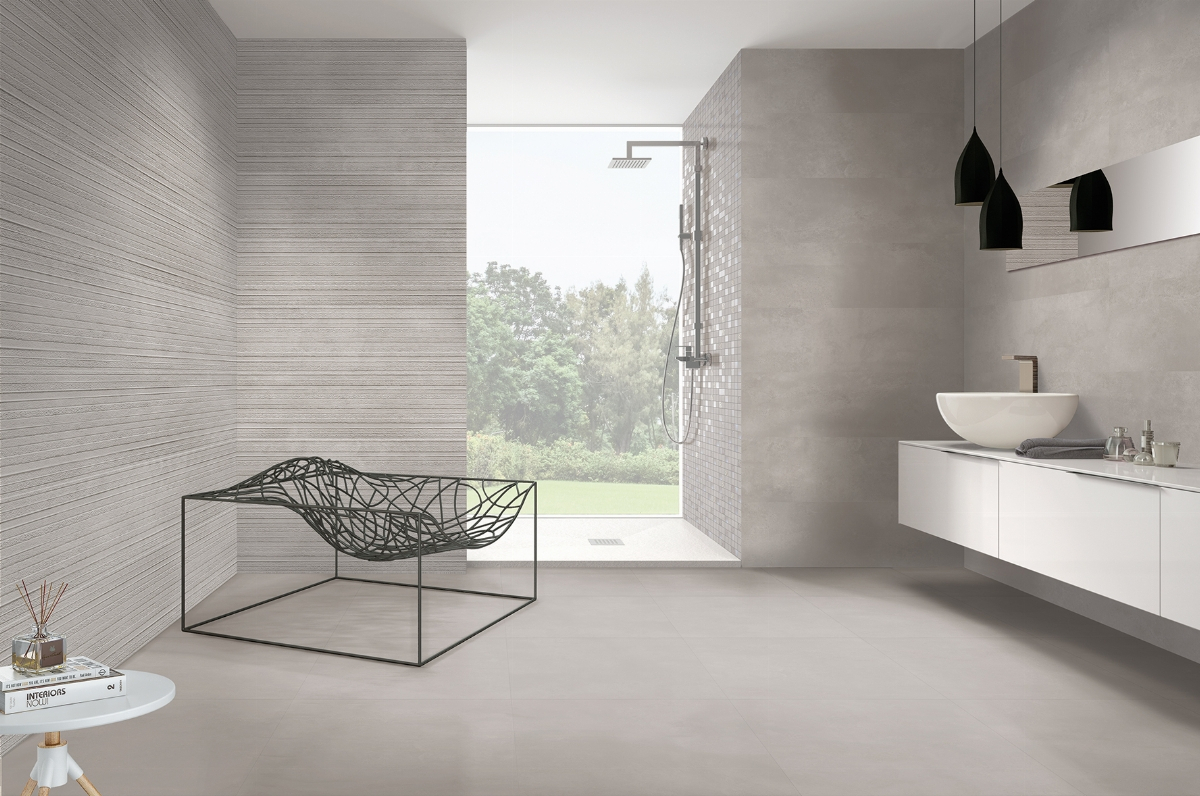 Baño minimalista Neutral