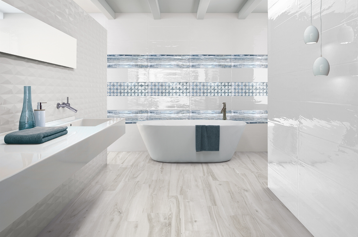 Nouvelle salle de bains classique Perlage 25x75