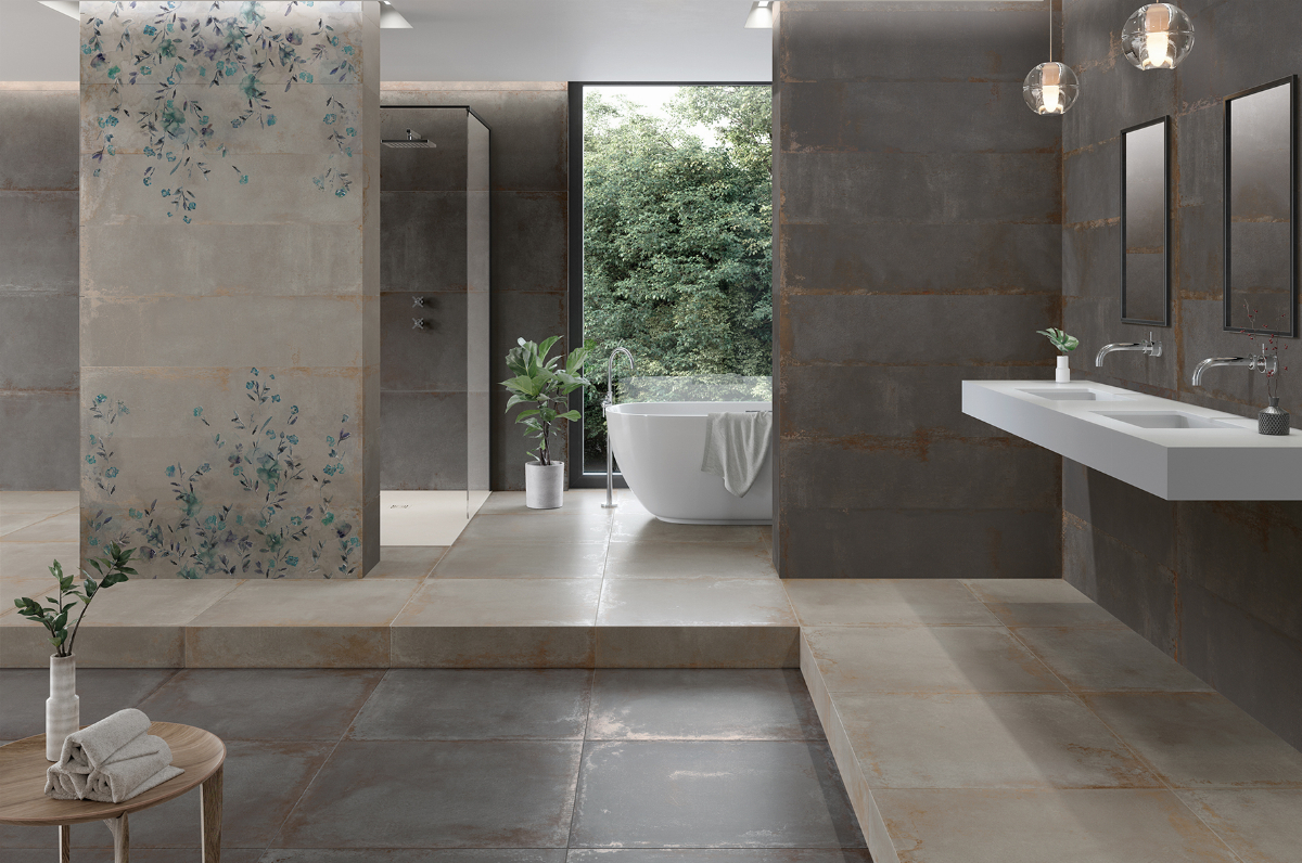 Salle de bains industrielle Ruggine Titan