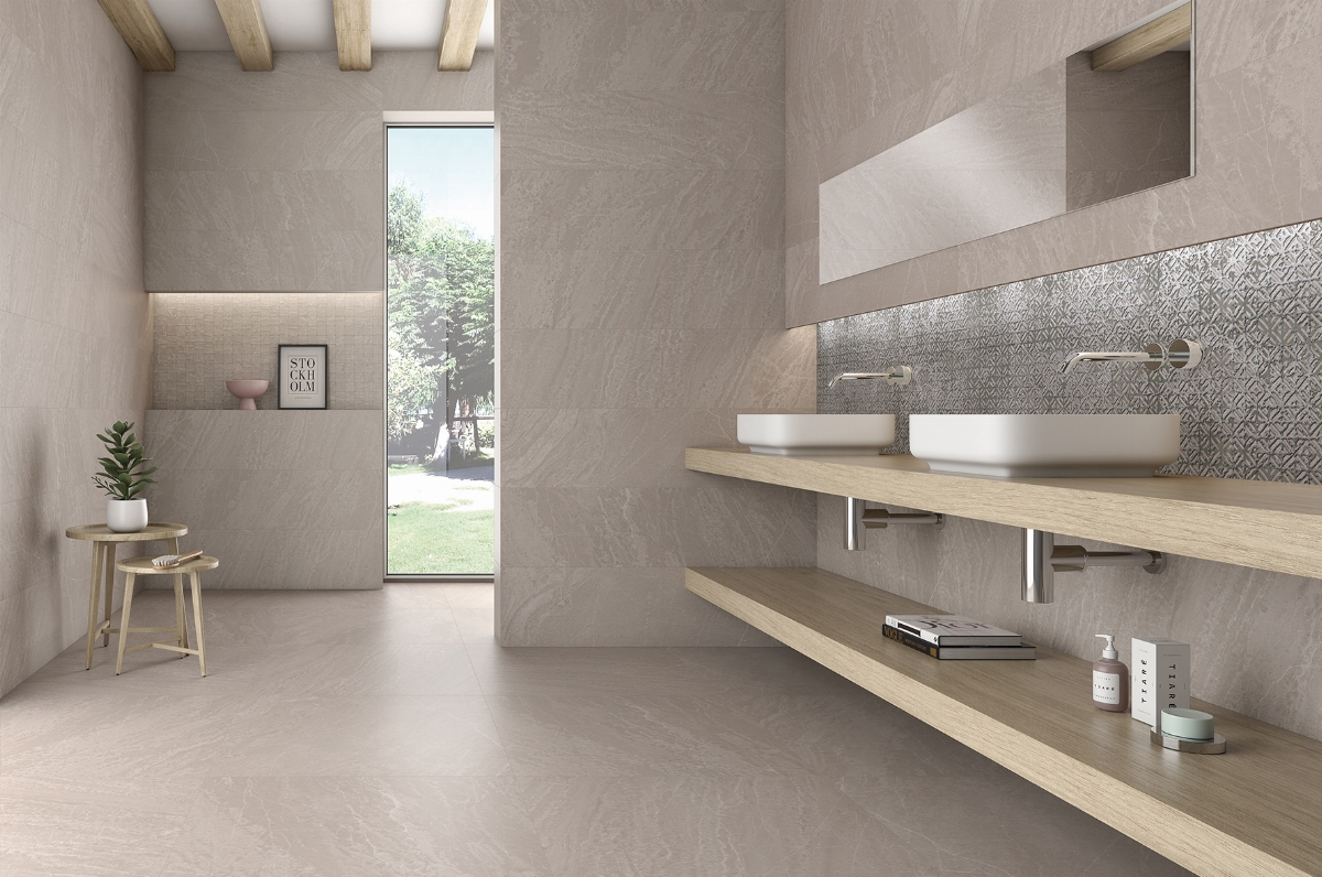 Minimalist bathroom Slatestone Grey