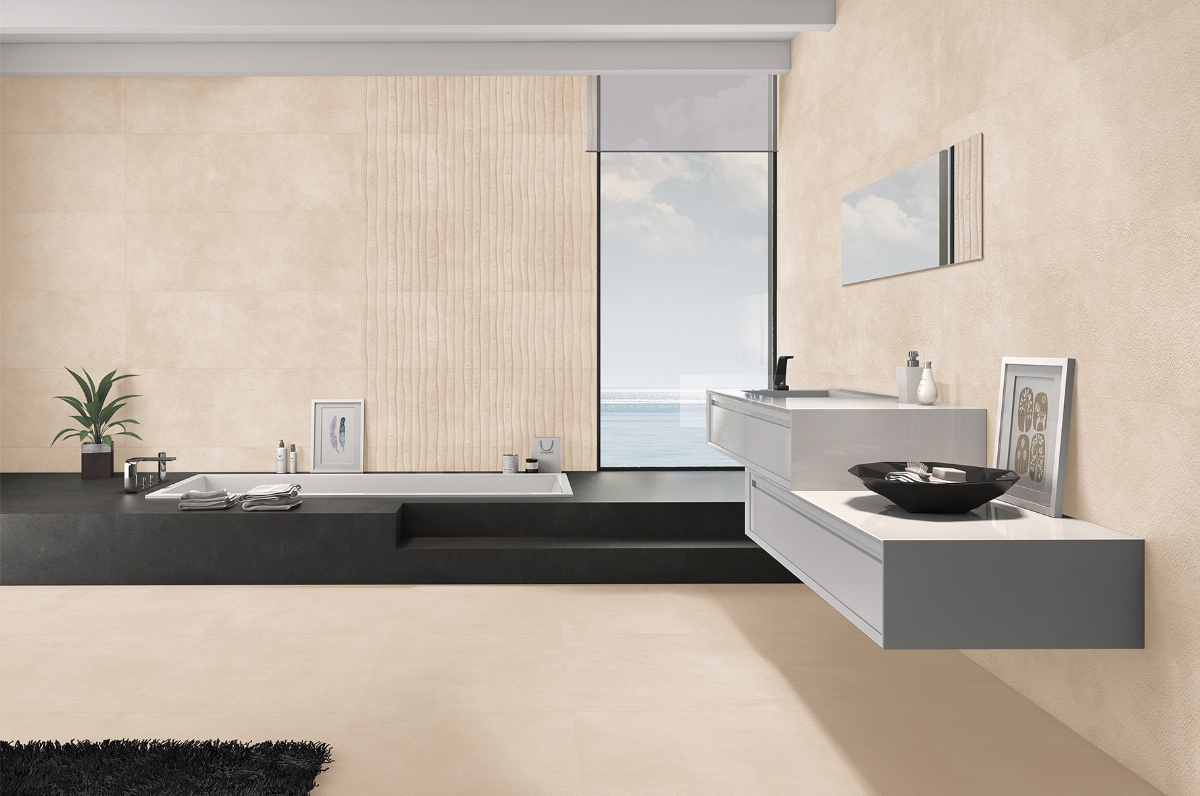 Zeitgenössisches Badezimmer Sumionic Sand