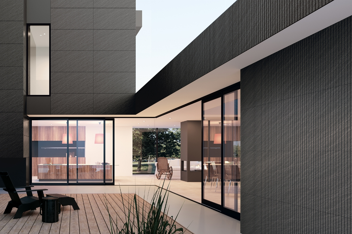 Zeitgenössische Fassade aus Titan Oxigen